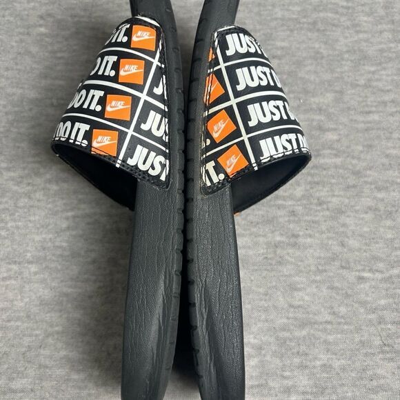 Nike Just Do It Print Slide Sandals Nick Benassi Mens Size 7 - Picture 7 of 9